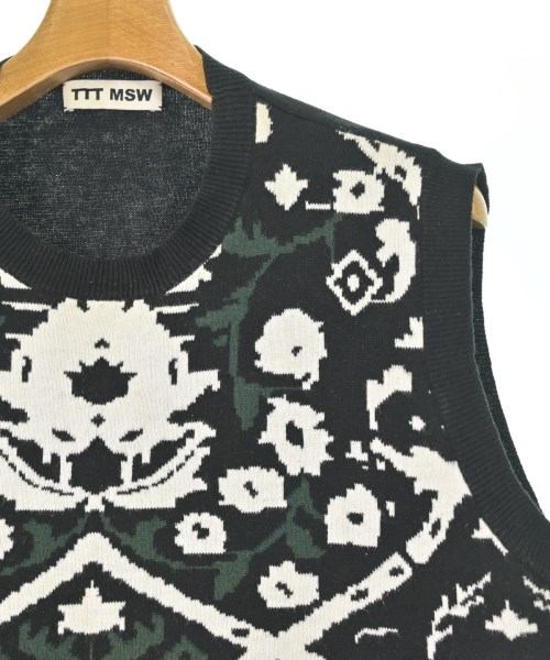 TTT_MSW（ティー）ベスト 黒 サイズ:M メンズ/2200673069023