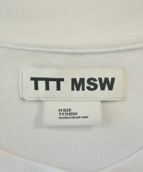 TTT_MSW（ティー）Tシャツ・カットソー 白 サイズ:M メンズ/2200677835181