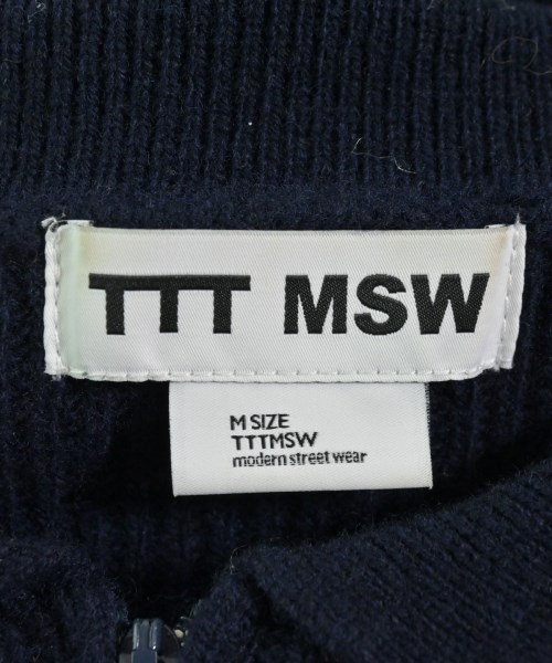 TTT_MSW（ティー）ニット・セーター 紺 サイズ:M メンズ/2200656515035