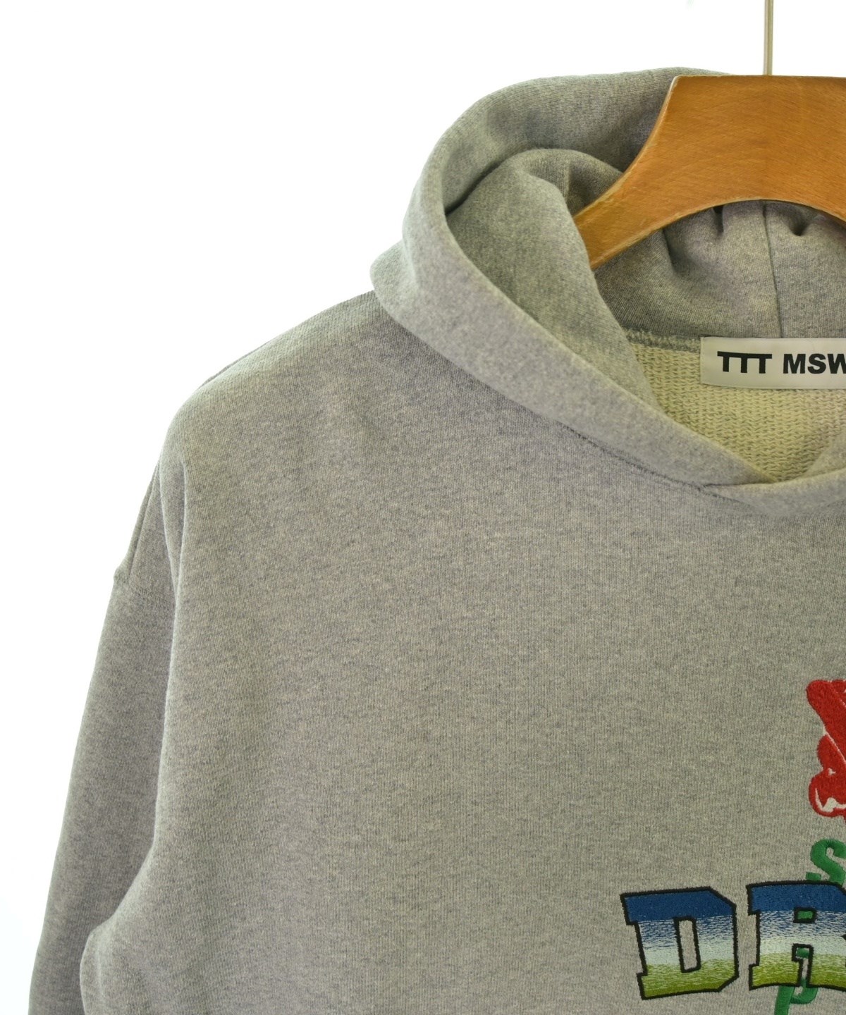 TTT MSW ロゴ刺繍 プルオーバーパーカー グレー TTT MSW ロゴ刺繍 プルオーバーパーカー グレー S TTT MSW ロゴ刺繍