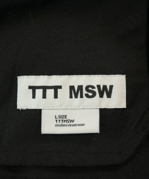TTT_MSW（ティー）スラックス 黒 サイズ:L メンズ/2200719416088