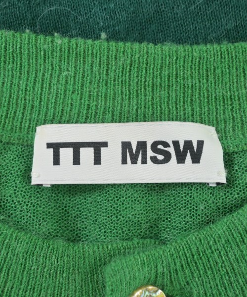 TTT_MSW（ティー）カーディガン 緑 サイズ:M メンズ/2200670318094