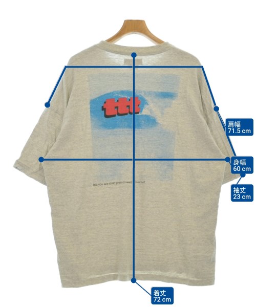 TTT_MSW（ティー）Tシャツ・カットソー グレー サイズ:L メンズ/2200688111021