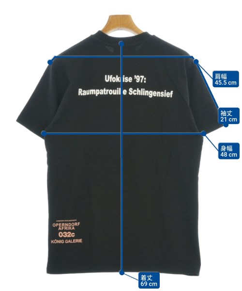 032c（ゼロスリーツーシー）Tシャツ・カットソー 黒 サイズ:M メンズ/2200697058249