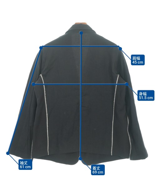 Dima Leu（ディマレウ）テーラードジャケット 黒 サイズ:M メンズ/2200633110048