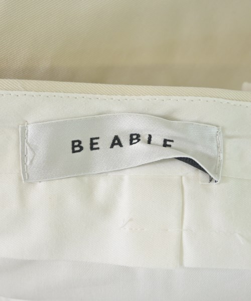 Be Able（ビーエイブル）スラックス 白 サイズ:33(L位) メンズ/2200633857233