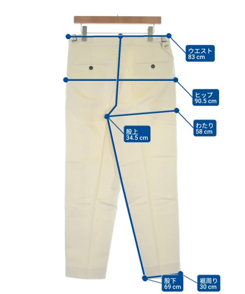 Be Able（ビーエイブル）スラックス 白 サイズ:33(L位) メンズ/2200633857233