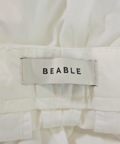 Be Able（ビーエイブル）スラックス 白 サイズ:34(XL位) メンズ/2200633861155