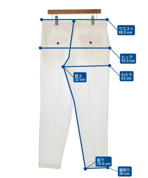 Be Able（ビーエイブル）スラックス 白 サイズ:34(XL位) メンズ/2200633861155