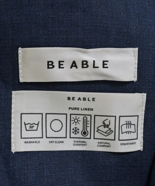 Be Able（ビーエイブル）カジュアルシャツ 紺 サイズ:L メンズ/2200633861513