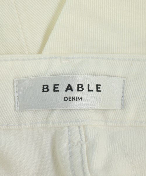 Be Able（ビーエイブル）デニムパンツ 白 サイズ:32(L位) メンズ/2200690253399