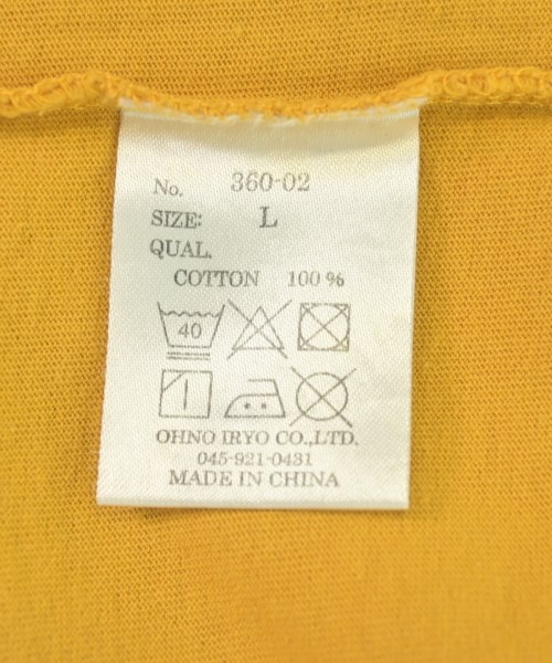 360 SPORTSWEAR（スリーシックスティスポーツウェア）Tシャツ・カットソー 黄 サイズ:L メンズ/2200714576091