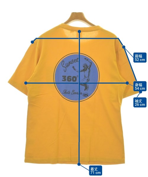 360 SPORTSWEAR（スリーシックスティスポーツウェア）Tシャツ・カットソー 黄 サイズ:L メンズ/2200714576091