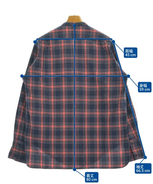 OUTIL（ウティ）カジュアルシャツ 紺 サイズ:2(M位) メンズ/2200675549035