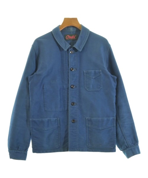 OUTIL(ウティ)カバーオール 青 サイズ:2(M位)/2200700005017