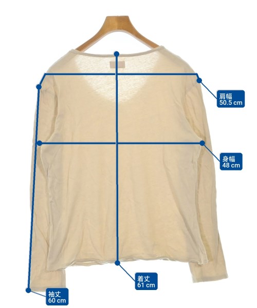 les garcons faciles（ルギャルソンファシーレス）Tシャツ・カットソー ベージュ サイズ:M メンズ/2200720372779