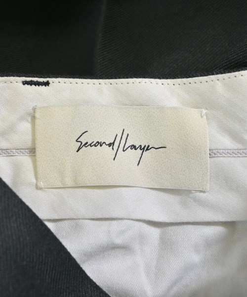 Second/Layer（セカンドレイヤー）スラックス 黒 サイズ:50(XL位) メンズ/2200630323014