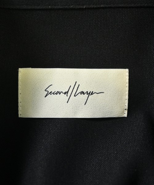Second/Layer（セカンドレイヤー）カジュアルシャツ 黒 サイズ:M メンズ/2200679187134