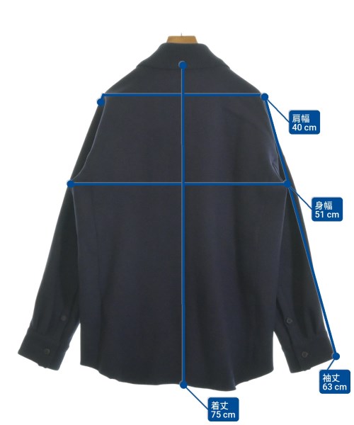 OVERCOAT（オーバーコート）カジュアルシャツ 紺 サイズ:0(XS位) レディース/2200625726042