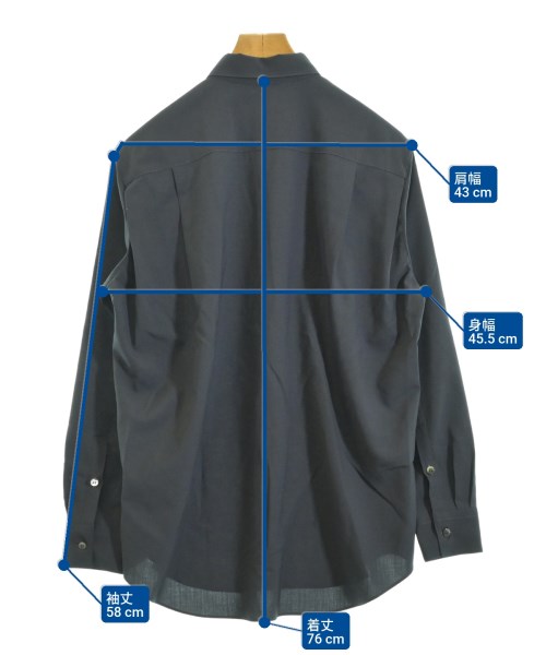 OVERCOAT（オーバーコート）カジュアルシャツ グレー サイズ:0(S位) メンズ/2200674423015