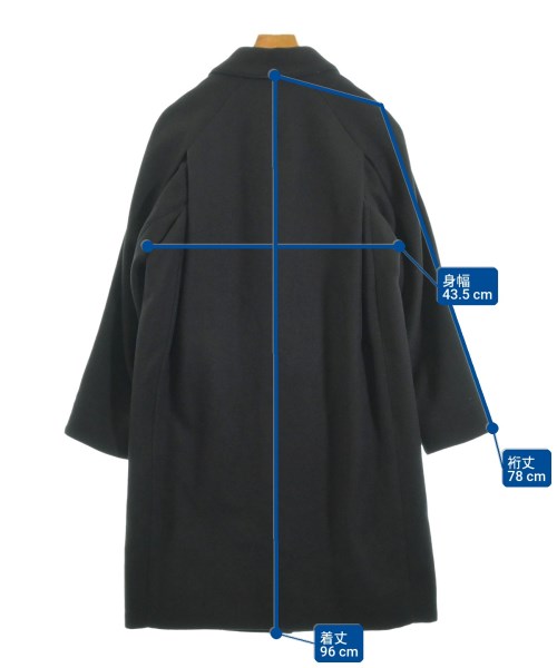 OVERCOAT（オーバーコート）ステンカラーコート 黒 サイズ:0(XS位) レディース/2200648986027