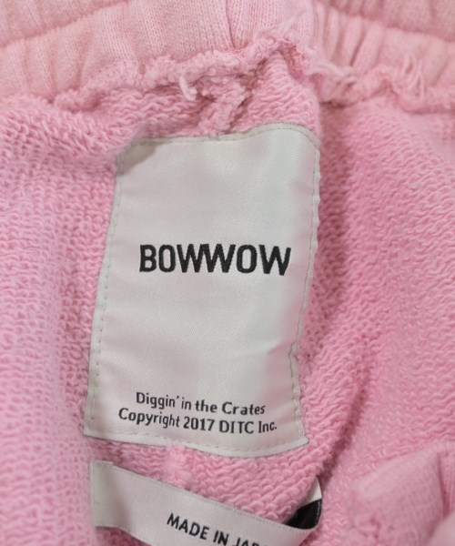 BOW WOW（バウワウ）スウェットパンツ ピンク サイズ:S メンズ/2200614679076