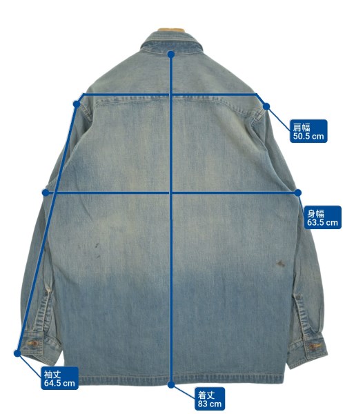 BOW WOW（バウワウ）デニムジャケット 青 サイズ:L メンズ/2200640660253