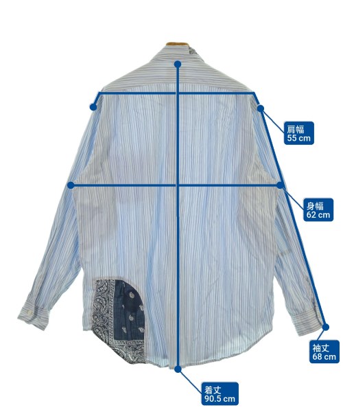 BOW WOW（バウワウ）カジュアルシャツ 青 サイズ:L メンズ/2200666952059