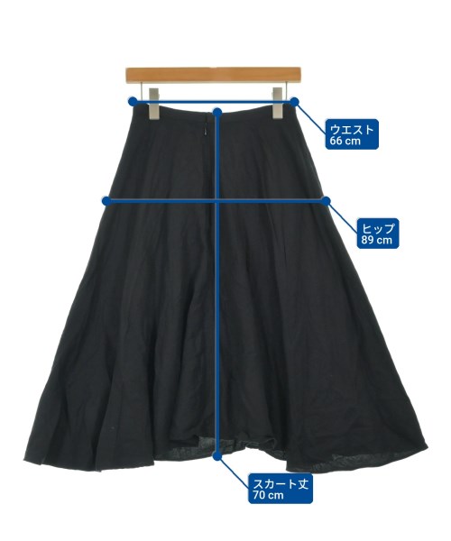 GARAGE OF GOOD CLOTHING（ガレージオブグッドクロージング）ひざ丈スカート 黒 サイズ:36(S位) レディース/2200715459232