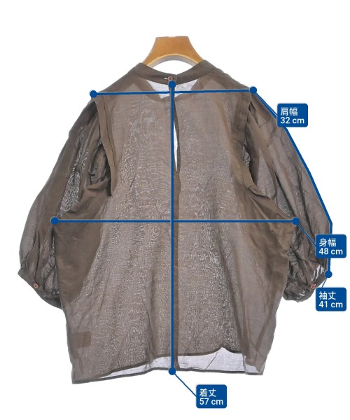 GARAGE OF GOOD CLOTHING（ガレージオブグッドクロージング）ブラウス 茶 サイズ:F レディース/2200661363041