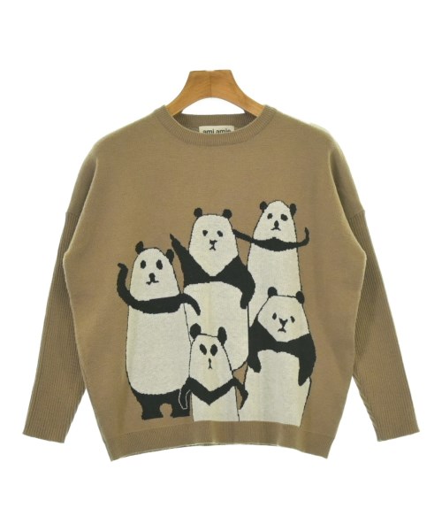 ami amie(アミアミ)ニット 茶 サイズ:145(13T-14T)/2200672559228