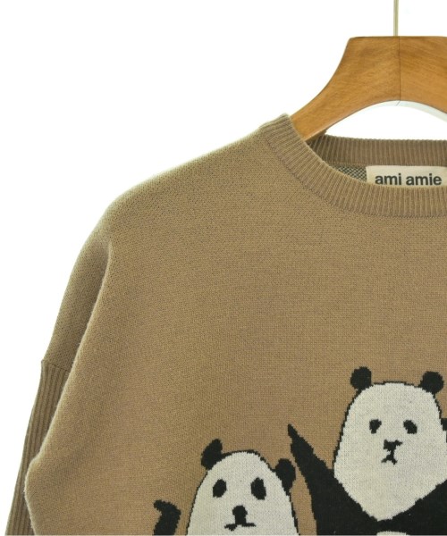 ami amie（アミアミ）ニット 茶 サイズ:145(13T-14T) キッズ/2200672559228