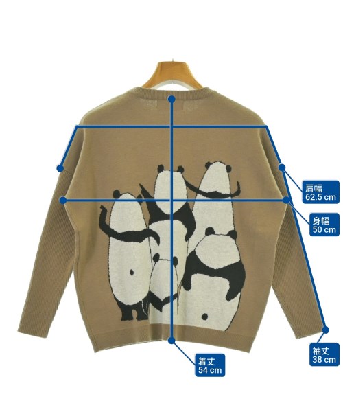 ami amie（アミアミ）ニット 茶 サイズ:145(13T-14T) キッズ/2200672559228