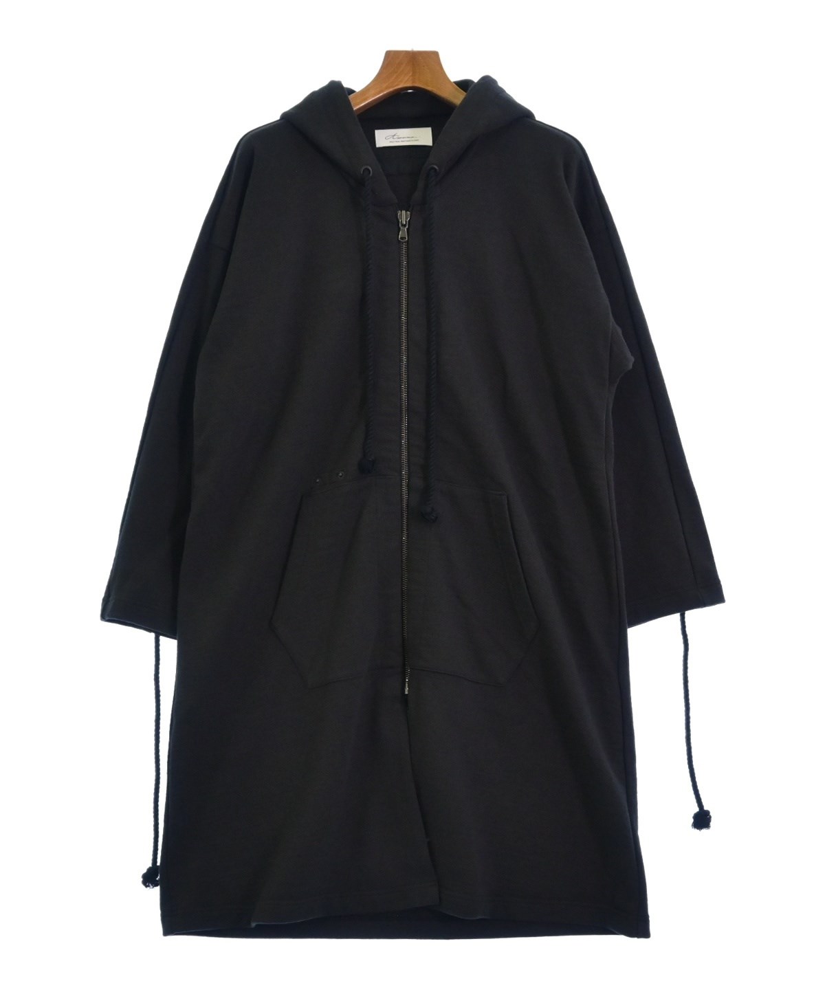 ザラアスレチック　パーカー　セットアップ　XL相当 ブラック　ランニング　黒 HIDE AND SEEK - 【ラスト1点】JERSEY HALF ZIP HOODED (BLACK