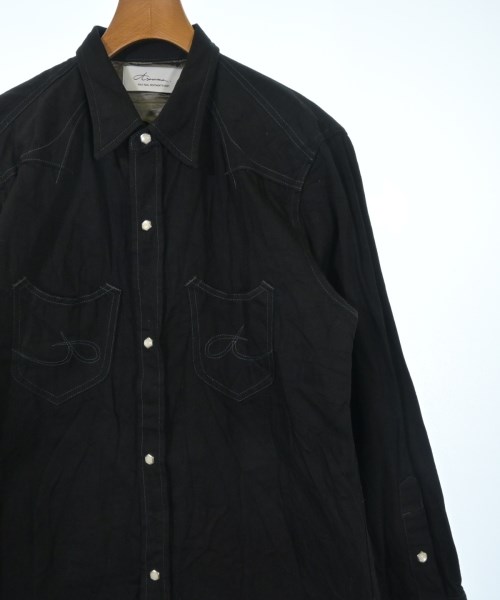 Azuma.（アズマ）カジュアルシャツ 黒 サイズ:1(S位) メンズ/2200635205049