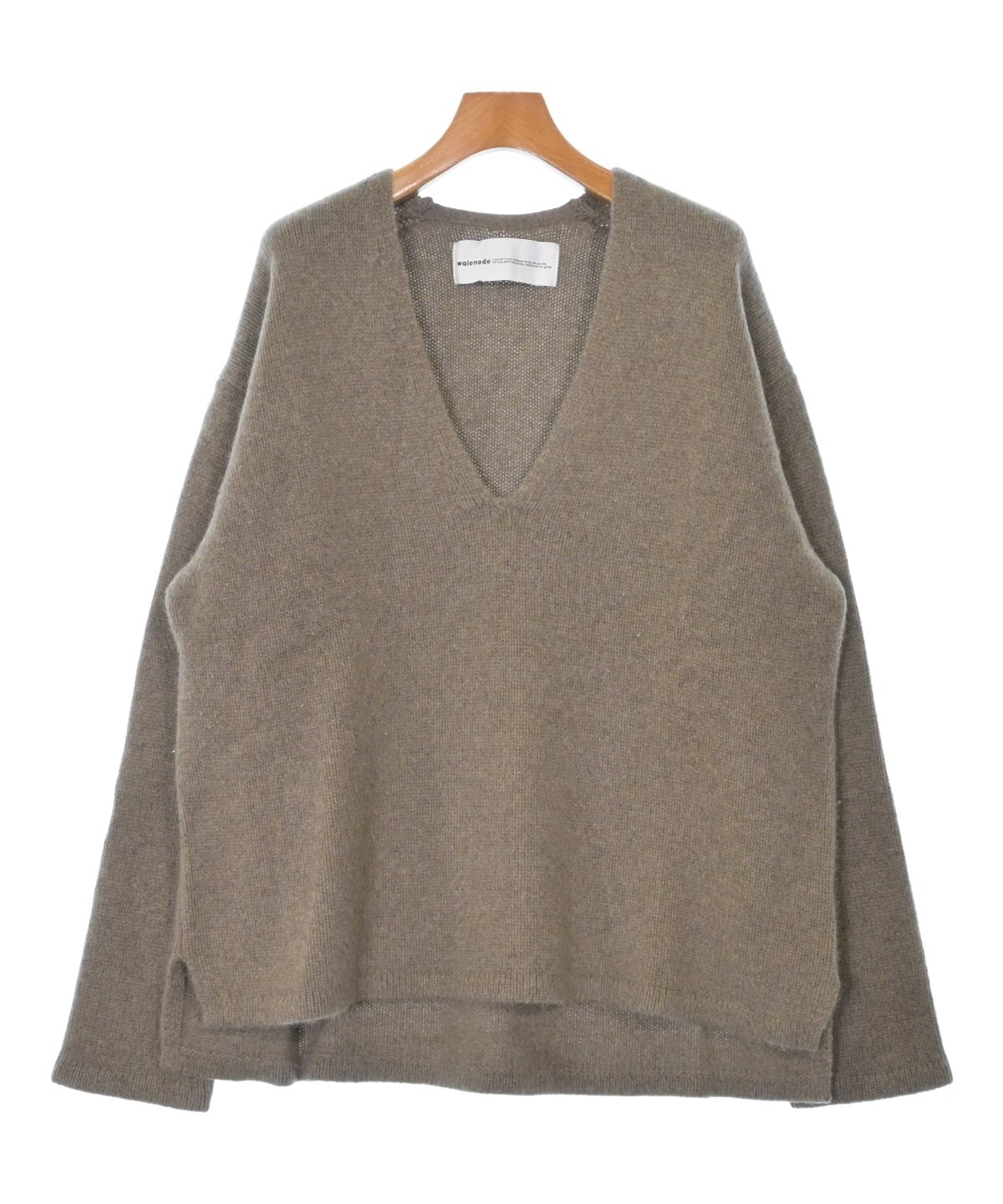walenode ウェルノード ニット・セーター レディース 【古着】【中古】 walenode（ウェルノード）ニット・セーター 茶 サイズ:1(S位