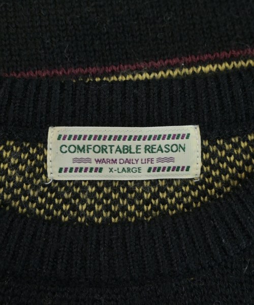 COMFORTABLE REASON（コンフォータブルリーズン）ニット・セーター 黒 サイズ:XL メンズ/2200623302019