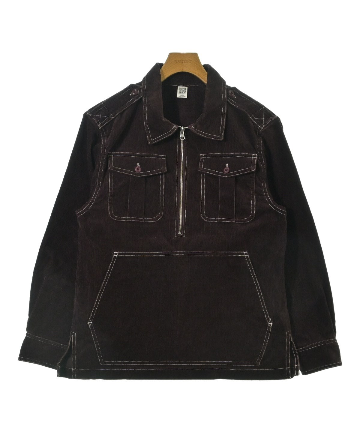 COMFORTABLE REASON カジュアルシャツ M 茶 【古着】【中古】【送料無料】 COMFORTABLE REASON（コンフォータブルリーズン）カジュアルシャツ 茶