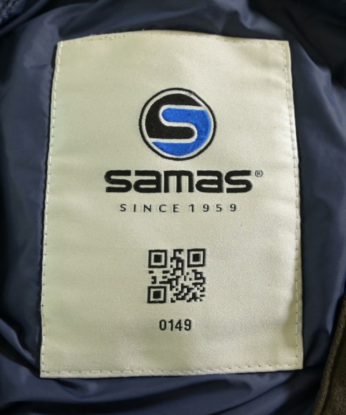 SAMAS（サマス）ダウンジャケット/ダウンベスト 茶 サイズ:48(L位) メンズ/2200624873037