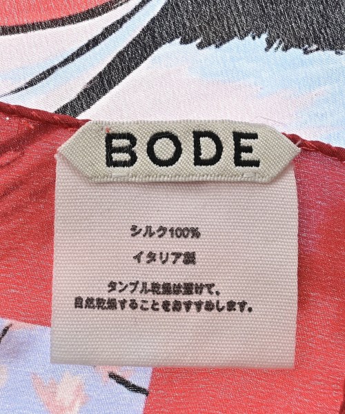 BODE（ボーディ）バンダナ・スカーフ 赤 サイズ:- レディース/2200689302077