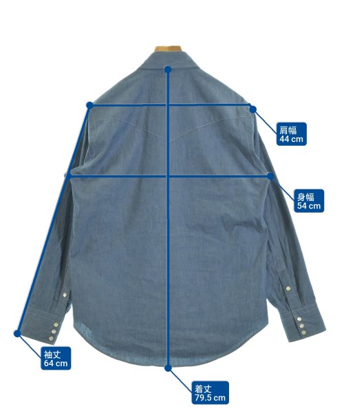 HAND ROOM（ハンドルーム）カジュアルシャツ 青 サイズ:M メンズ/2200663568109