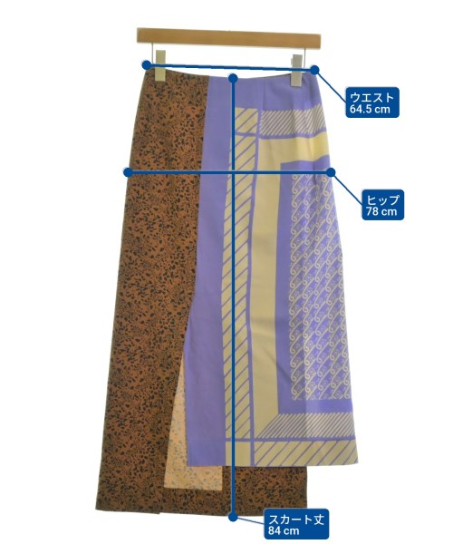 mantero（マンテロ）ロング・マキシ丈スカート 紫 サイズ:40(M位) レディース/2200633536022