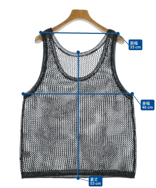 mae（マエ）ベスト/ノースリーブ 黒 サイズ:F レディース/2200633326067