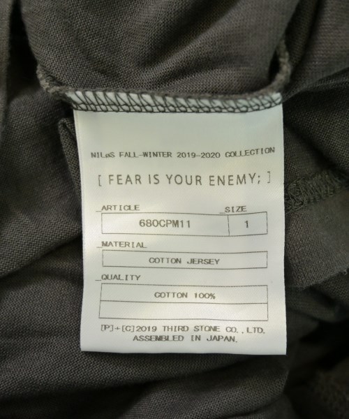 NILoS（ニルズ）Tシャツ・カットソー グレー サイズ:1(S位) メンズ/2200629837201