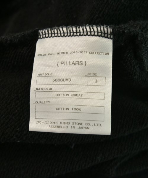 NILoS（ニルズ）スウェット 黒 サイズ:3(L位) メンズ/2200659400727