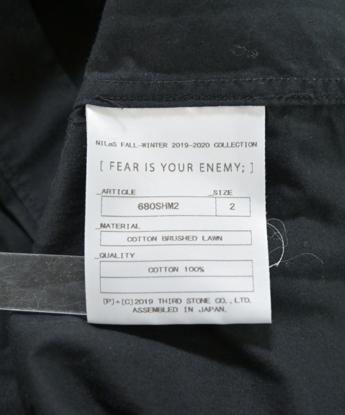 NILoS（ニルズ）カジュアルシャツ 黒 サイズ:2(M位) メンズ/2200661837481
