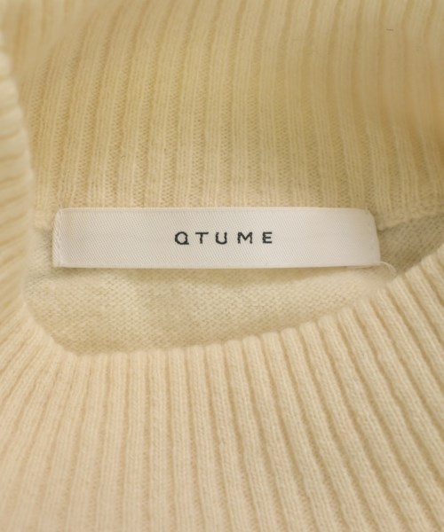 QTUME（クチューム）ニット・セーター 白 サイズ:38(M位) レディース/2200648276067