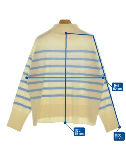 QTUME（クチューム）ニット・セーター 白 サイズ:38(M位) レディース/2200648276067