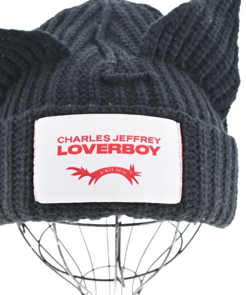 CHARLES JEFFREY LOVERBOY（チャールズジェフリーラバーボーイ）ニットキャップ・ビーニー 黒 サイズ:- メンズ/2200483955103