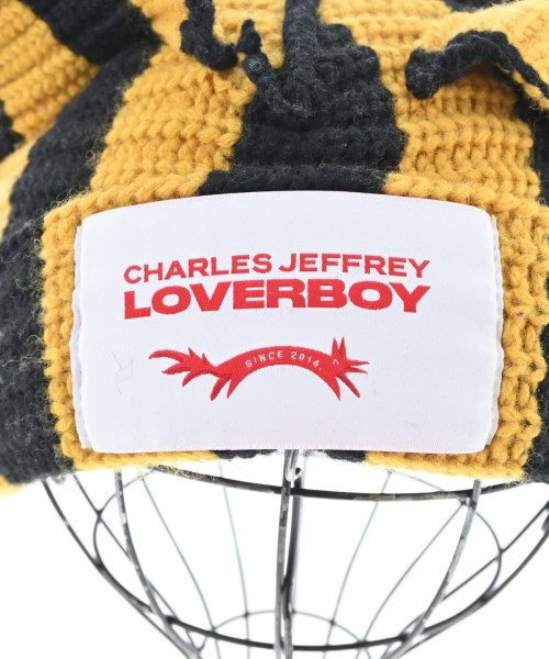 CHARLES JEFFREY LOVERBOY（チャールズジェフリーラバーボーイ）ニットキャップ・ビーニー 黄 サイズ:- メンズ/2200549482079